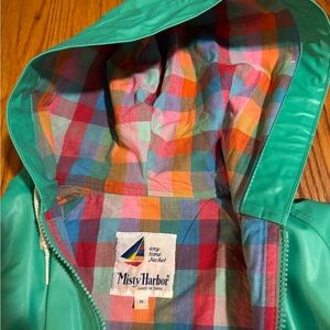 Vintage Misty Harbor Women’s Cotton-lined Rain Jacket Medium